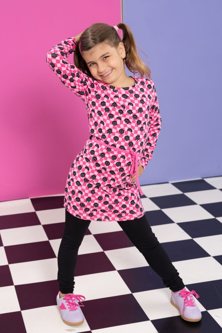 Louder! jurk Lucy smiley aop