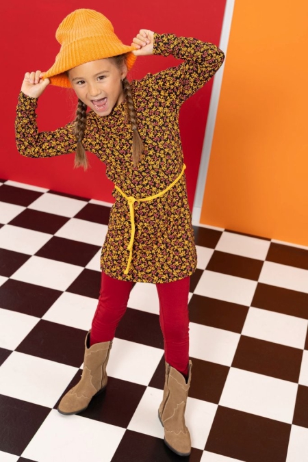 Louder! legging Pippa red dahlia