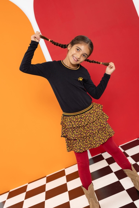 Louder! legging Pippa red dahlia