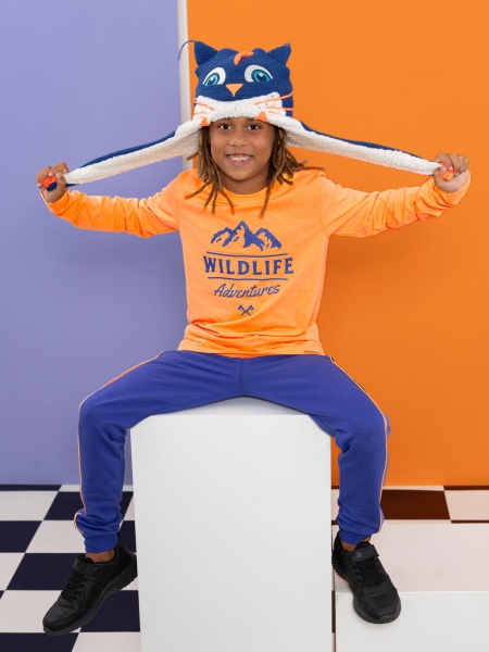 Louder! longsleeve Barry orange pop neon