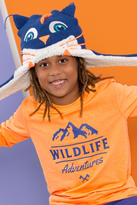 Louder! longsleeve Barry orange pop neon