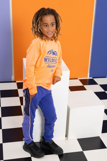 Louder! longsleeve Barry orange pop neon