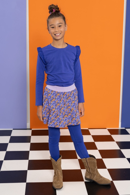 Louder! longsleeve Fieke clematis blue