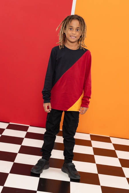 Louder! longsleeve Jasper colorblock