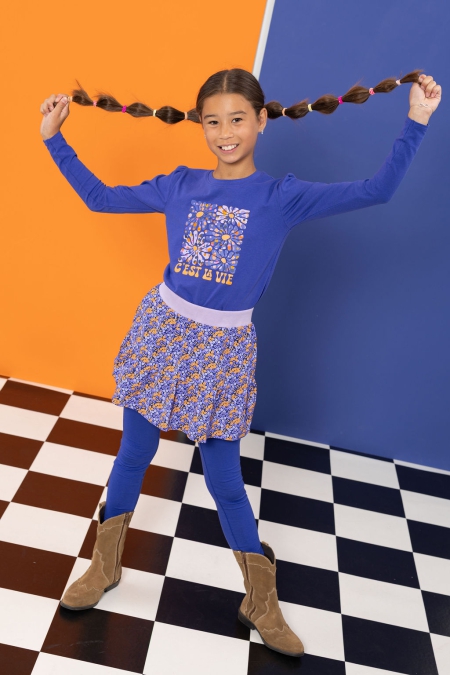 Louder! longsleeve Jenna clematis blue