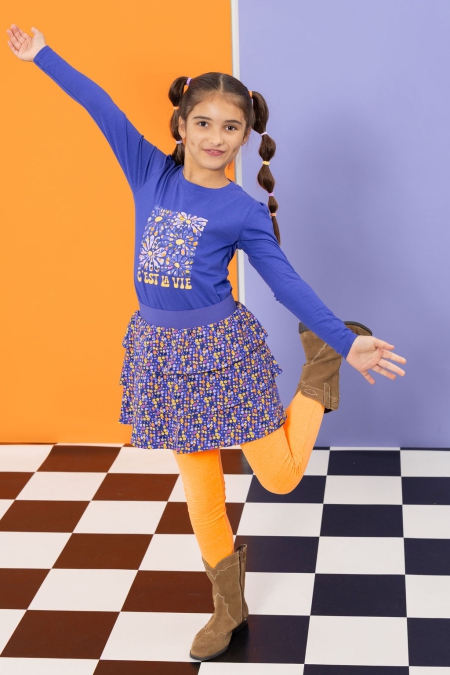 Louder! longsleeve Jenna clematis blue