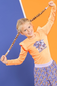 Louder! longsleeve Lina orange pop neon