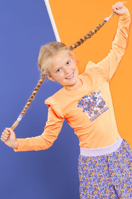 Louder! longsleeve Lina orange pop neon