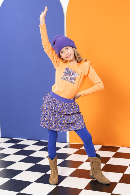 Louder! longsleeve Lina orange pop neon