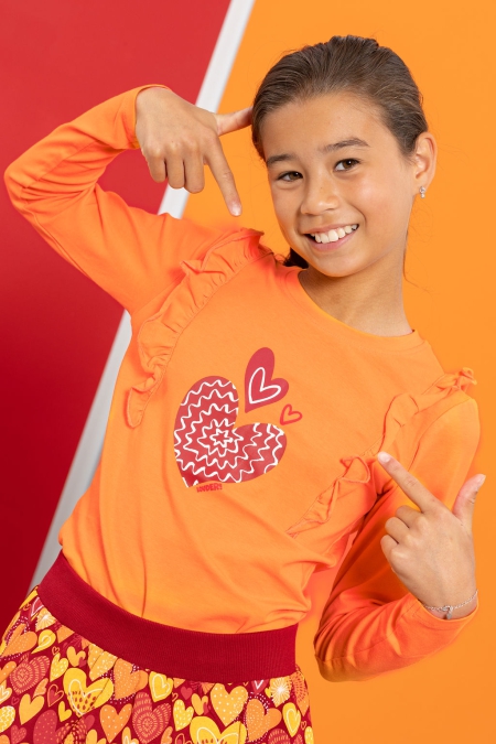 Louder! longsleeve Lou tangelo