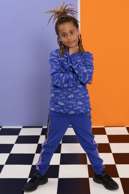 Louder! sweater Boris camping aop