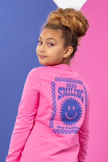 Louder! sweater Ilse shocking pink
