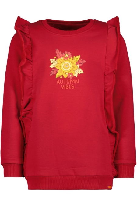 Louder! sweater Macy red dahlia