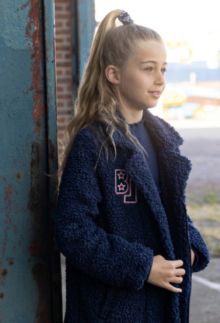 Borgvest Teddy Navy-Brown (valt ruim)