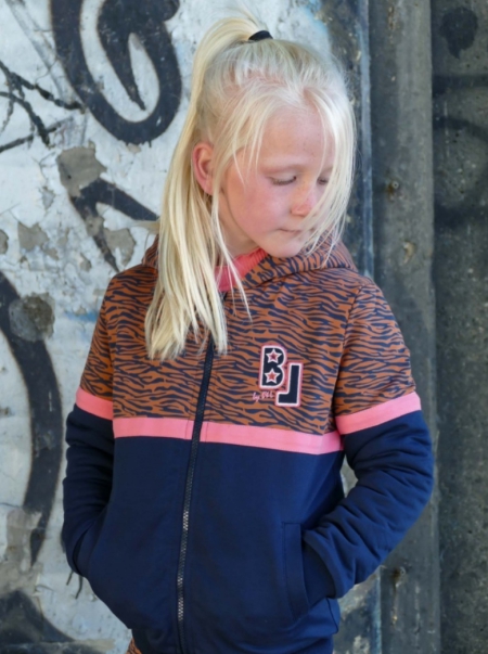 Borgvest Vajen Brown Zebra-Navy