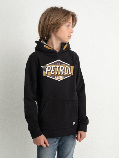 Petrol hoodie print black (SWH300-9999)