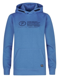 Petrol hoodie print indie blue (B3050-SWH100-5190)