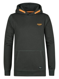 Petrol hoodie print gun metal (B3050-SWH101-9112)