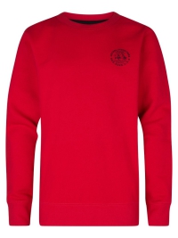 Petrol sweater round neck print bullseye red (B3050-SWR102-3173)