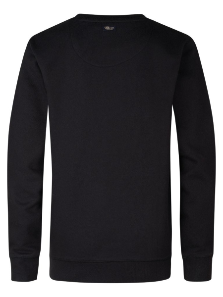 Petrol sweater round neck print deep black (B3050-SWR102-9111)