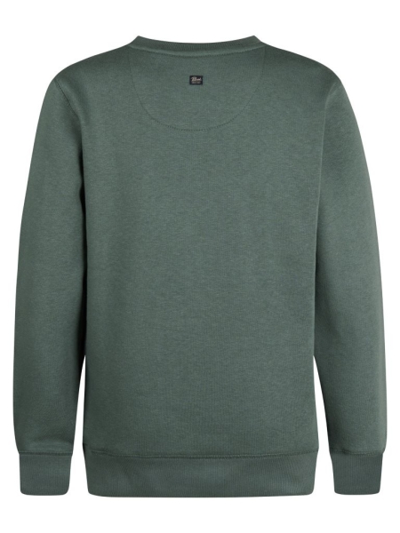 Petrol sweater round neck print green smoke (B3050-SWR116-6178)