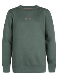 Petrol sweater round neck print green smoke (B3050-SWR116-6178)