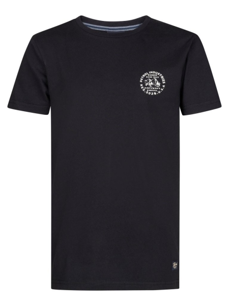 Petrol t-shirt classic print deep black (B3050-TSR107-9111)