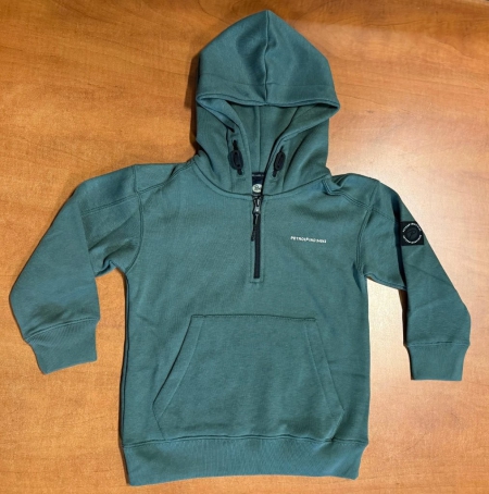 Petrol hoodie print green smoke (B3050-SWH115-6178)