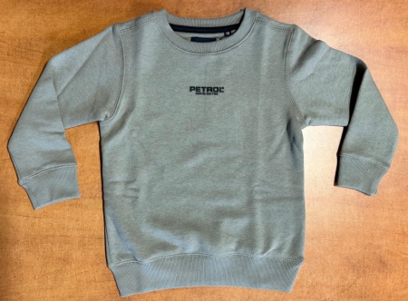 Petrol sweater round neck print dusty brown (B3050-SWR116-7147)
