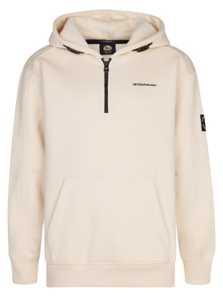 Petrol hoodie print raw sand (B3050-SWH115-1108)