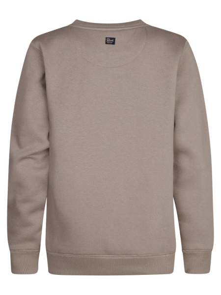 Petrol sweater round neck print dusty brown (B3050-SWR116-7147)