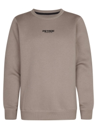 Petrol sweater round neck print dusty brown (B3050-SWR116-7147)