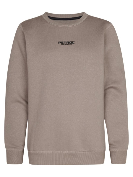 Petrol sweater round neck print dusty brown (B3050-SWR116-7147)