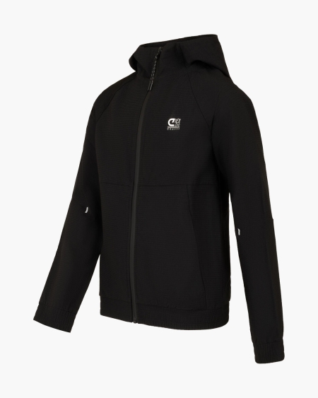 Cruyff Quartz FZ woven hood black (CSAJ253046-998)