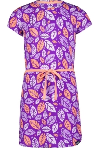Louder! jurk Lucy royal purple leaves