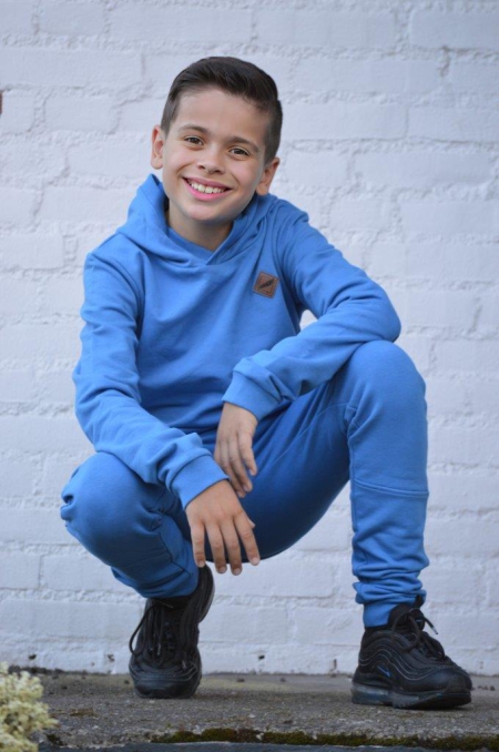 Louder! hoodie Ties steel blue