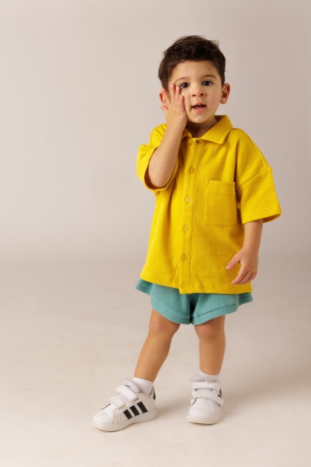 Livlig blouse Ebbe yellow (11-0101)