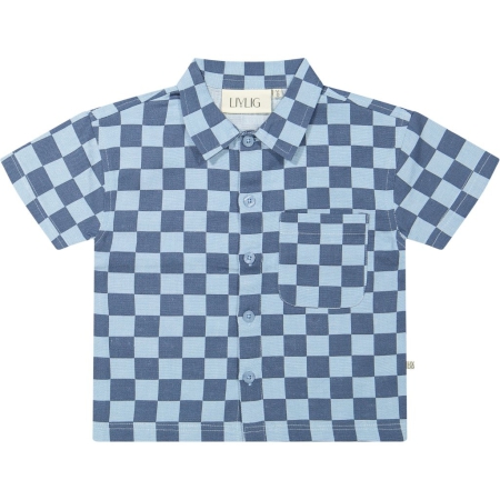 Livlig blouse Ebbe denim (11-0103)