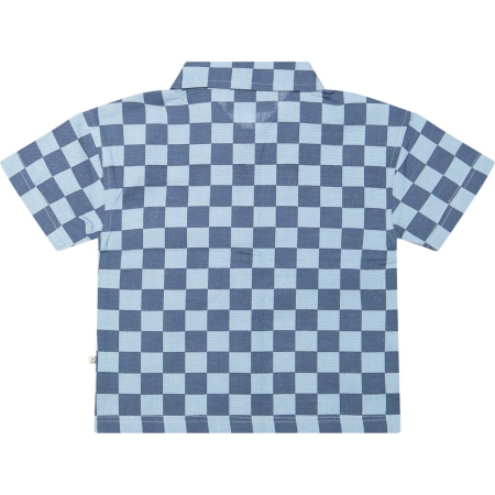 Livlig blouse Ebbe denim (11-0103)