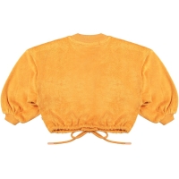 Livlig sweater Jutta orange (badstof) (16-0112)