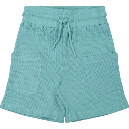 Livlig shorts Malin green (wafelstof) (21-0105)