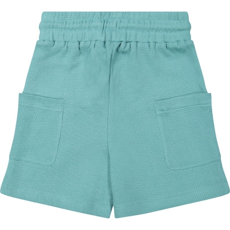 Livlig shorts Malin green (wafelstof) (21-0105)