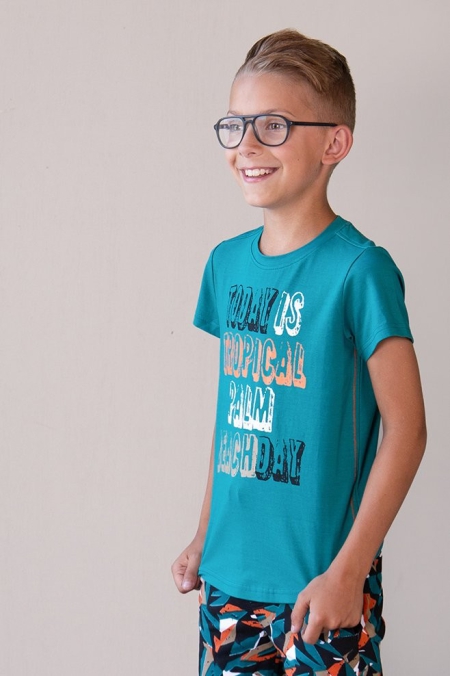 Legends22 t-shirt Bas teal blue (A24-602)