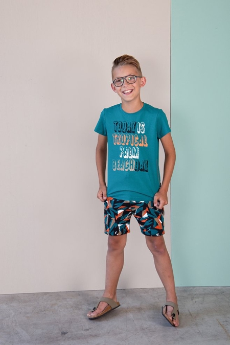 Legends22 t-shirt Bas teal blue (A24-602)