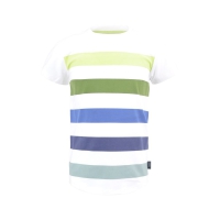 Legends22 t-shirt Bruno white gestreept (A24-637)