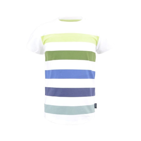 Legends22 t-shirt Bruno white gestreept (A24-637)