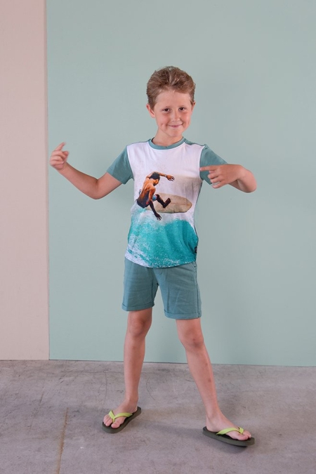 Legends22 t-shirt Branco wasabi surfer (A24-642)