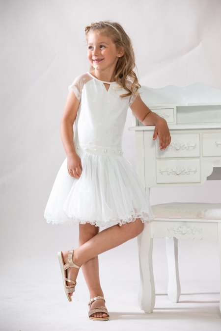 Lofff loffely dress Clair off-white (A23C-111)