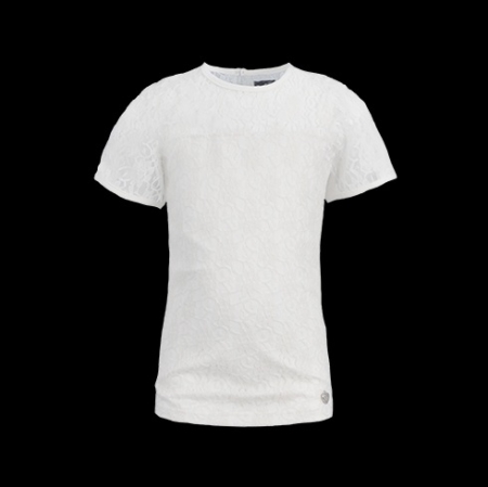 Lofff t-shirt puff sleeve off-white (A23C-113)