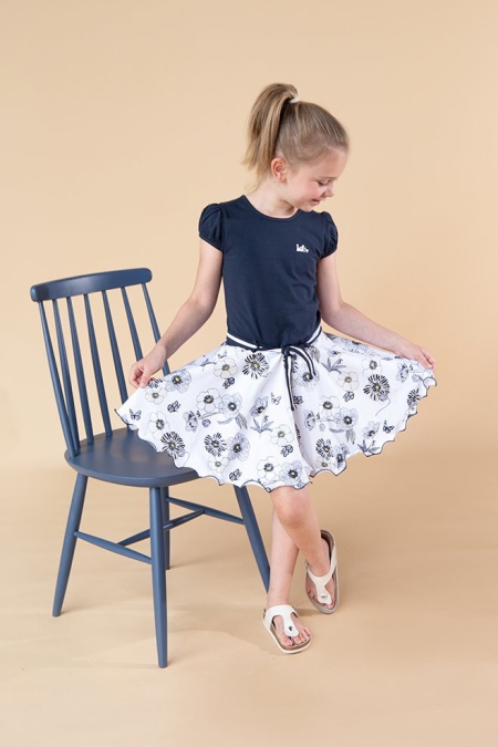 Lofff dress Laurien navy flower (A24-404)